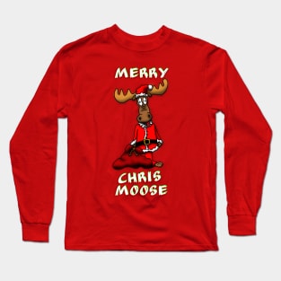 Merry Chris Moose Long Sleeve T-Shirt